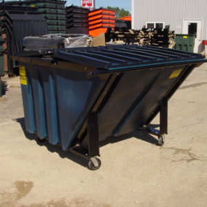 Poly 3 yard rear load dumpster