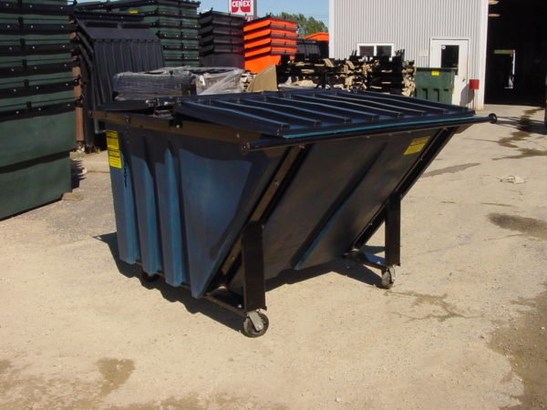 Poly 3 yard rear load dumpster