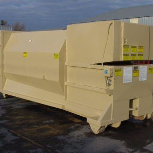 2 Yard Self-Contained Compactor with 15 Cubic Yard Container
