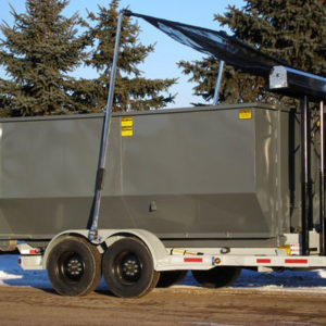 roll off trailer with dumpster