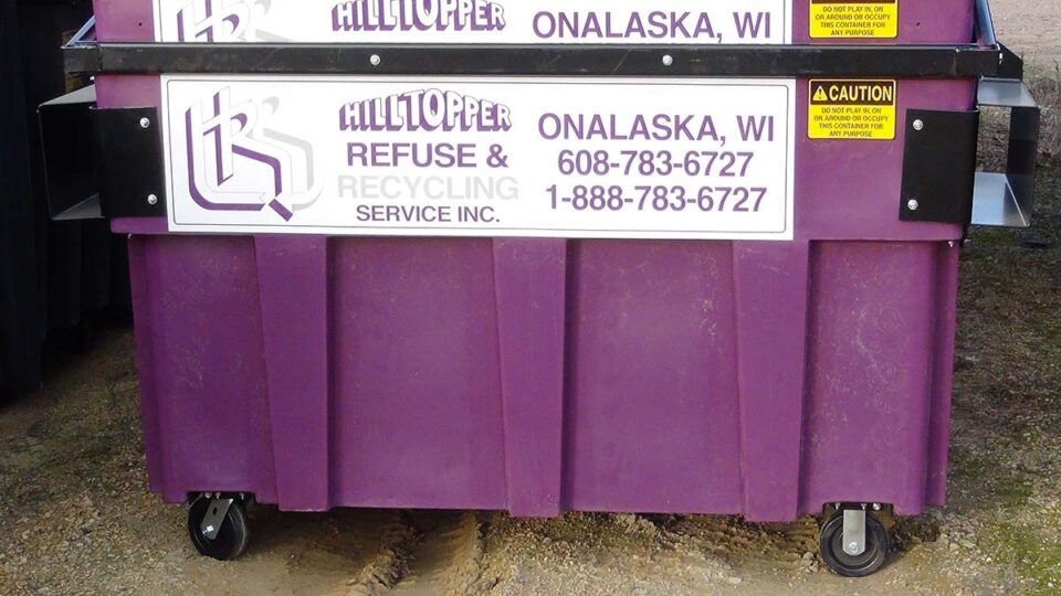 Hilltopper Refuse and Recycling Service plastic dumpsters