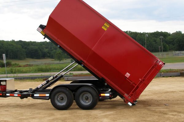 Roll off trailer and dumpster
