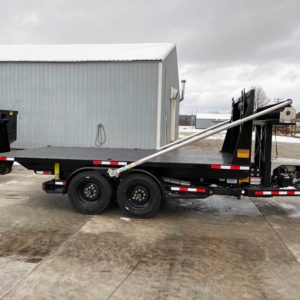 rolloff trailer with flatbed attachment