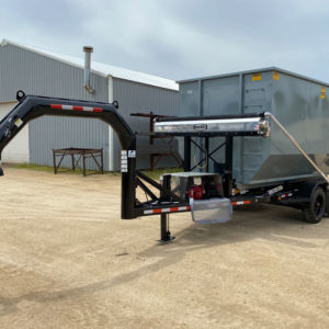 roll-off trailer with gooseneck hitch