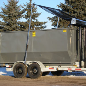 roll-off trailer with fully-auto tarping system