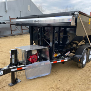 roll-off trailer with tarping system