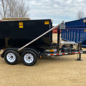 roll-off trailer with tarping system