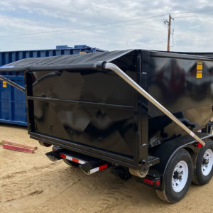 roll-off trailer with tarping system