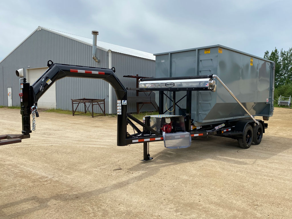 Gooseneck Dump Trailer | Nedland Rolloff Trailer + Detachable Gooseneck