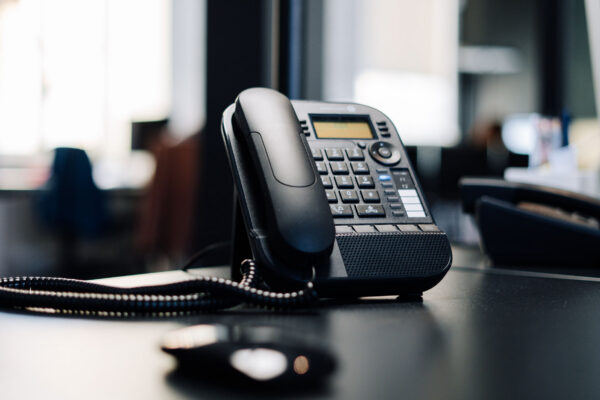 business phone on desk