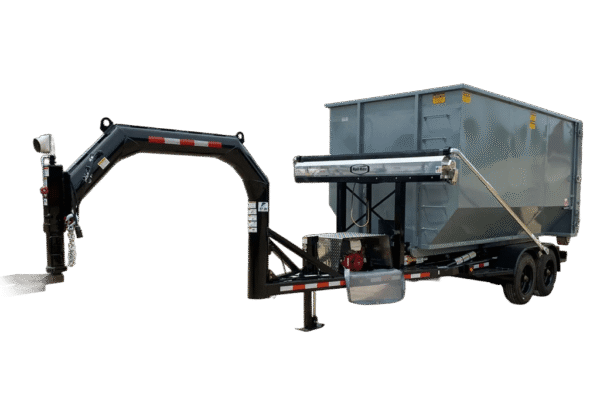 A Nedland gooseneck roll off trailer
